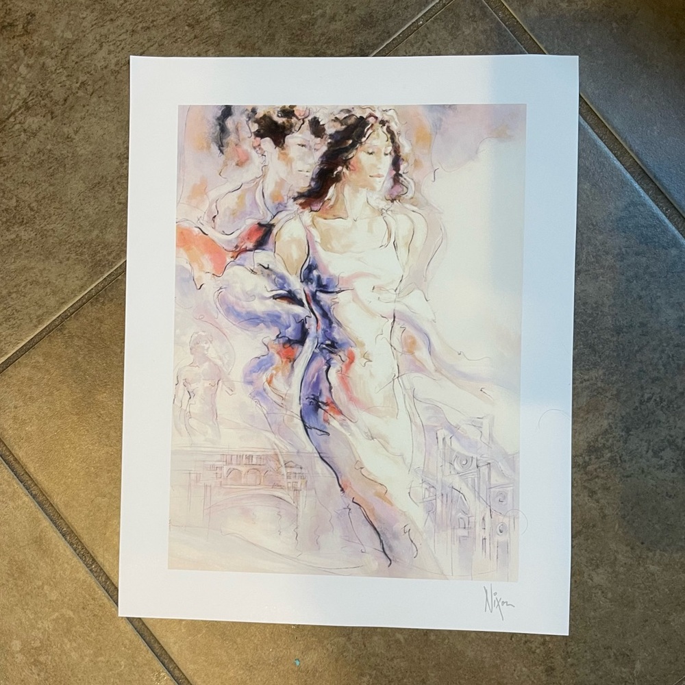 Peter Nixon seriolithograph art print “Memories of Florence” archival paper